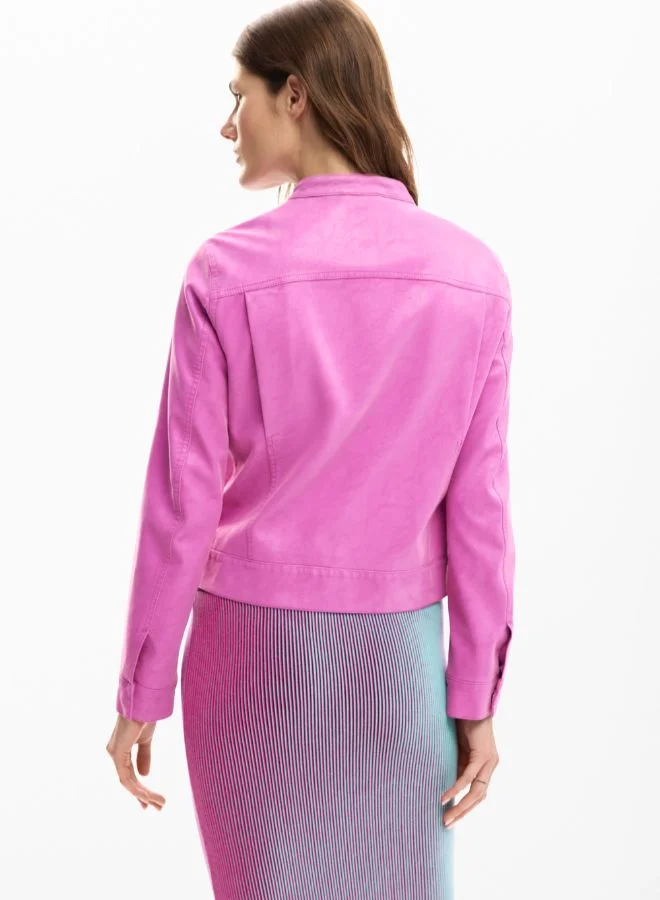 DESIGUAL Coat Faux Leather Effect